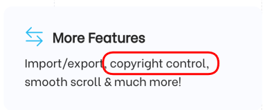 그림 1. GeneratePress Premium은 Copyright control 가능